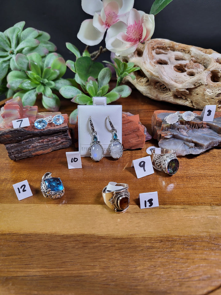 RESERVED FOR: Bee_Bee_girl 7/21/24- 9 Sterling Silver Items