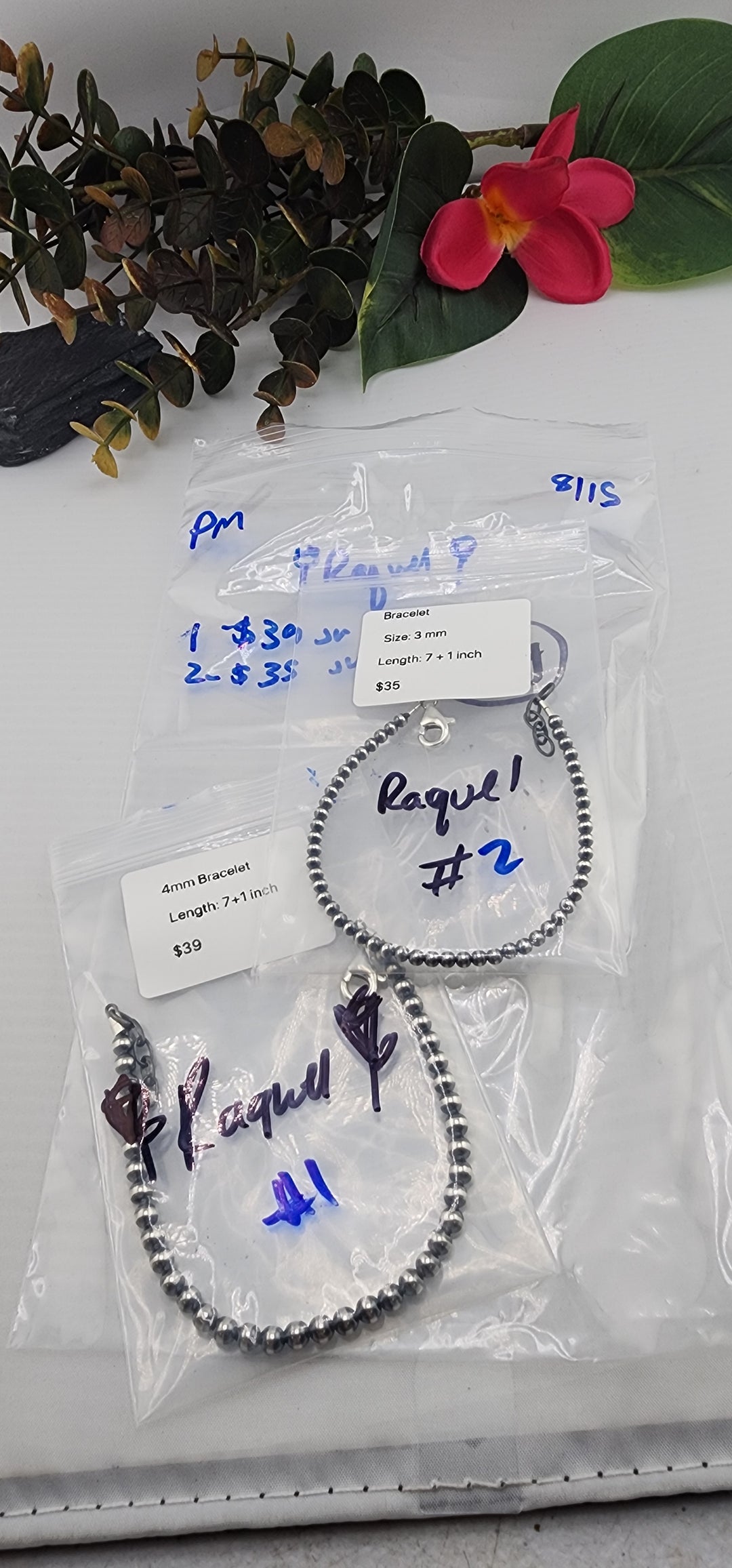 PM SHOW 48HR - RESERVED FOR: 🌹raquel🌹 - 8/15/2025 FL tiktok Live Show - 2 Sterling Silver Items