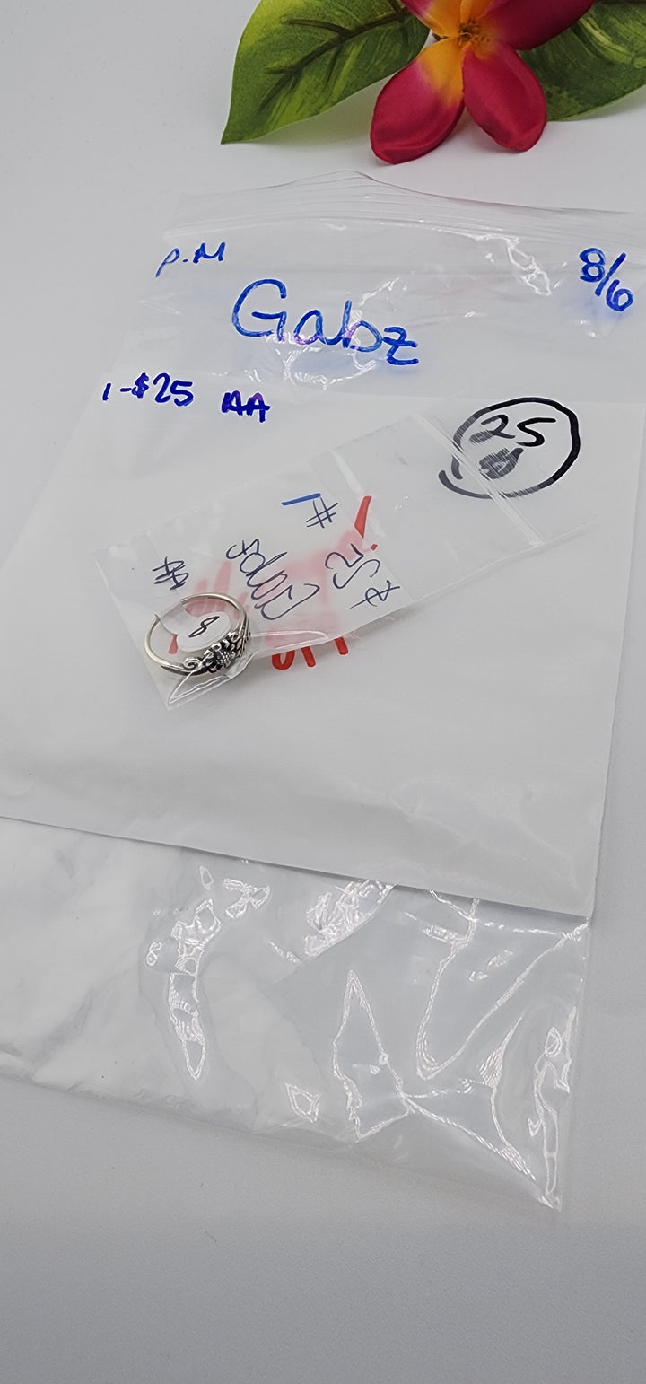 PM SHOW 48HR - RESERVED FOR: Gabz - 8/6/2025 FL tiktok Live Show - 1 Sterling Silver Items