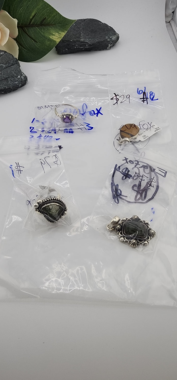 RESERVED FOR: evafox - 6/18/2025 tiktok Reservation Live Show - 4 Sterling Silver Items