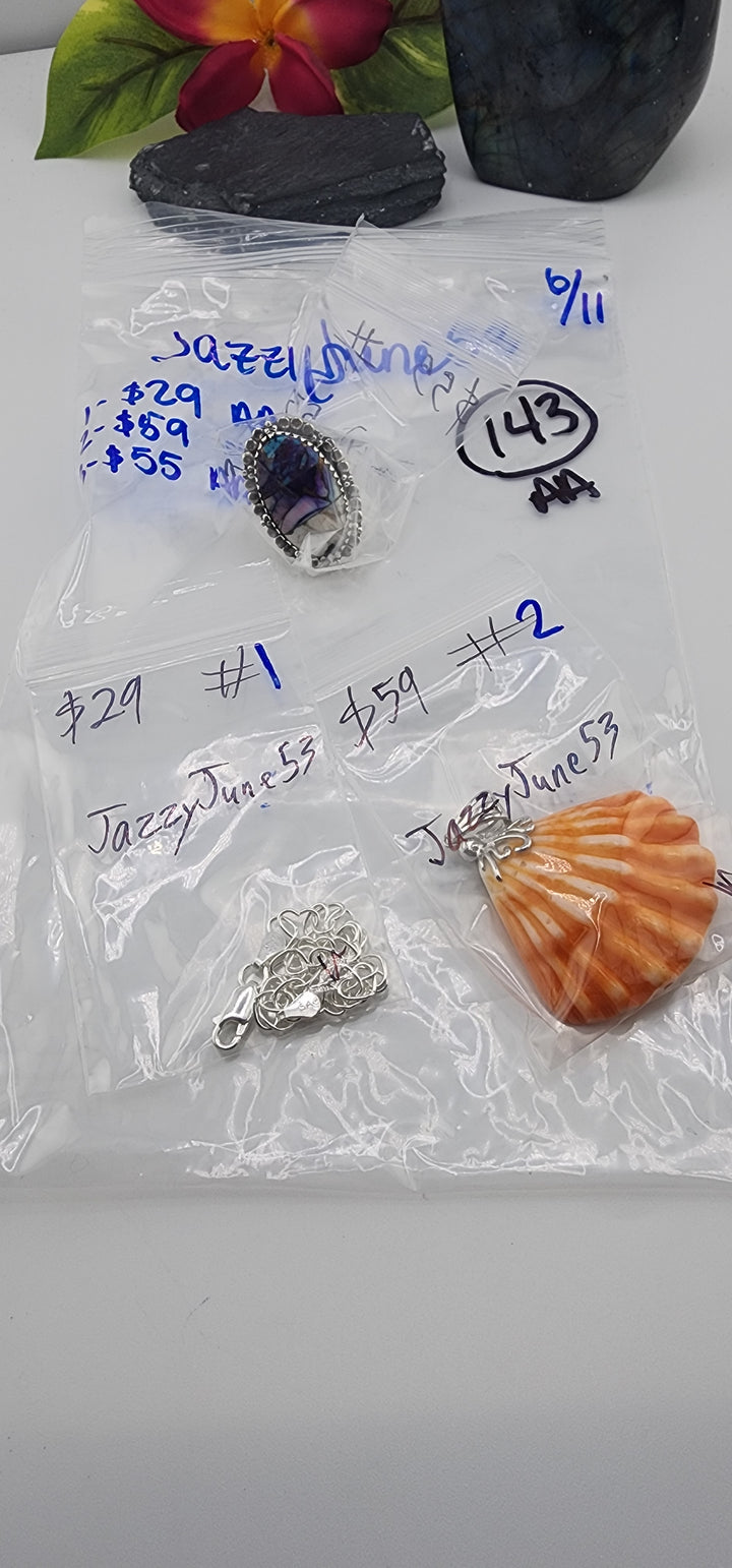 RESERVED FOR: JazzyJune53 - 6/11/2025 tiktok Reservation Live Show - 3 Sterling Silver Items