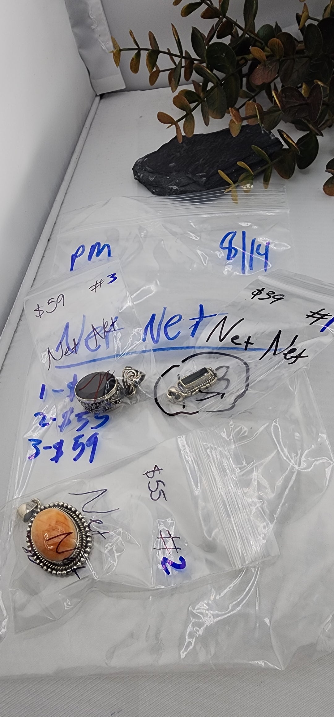 PM SHOW 48HR - RESERVED FOR: Net Net - 8/14/2025 FL tiktok Live Show - 3 Sterling Silver Items