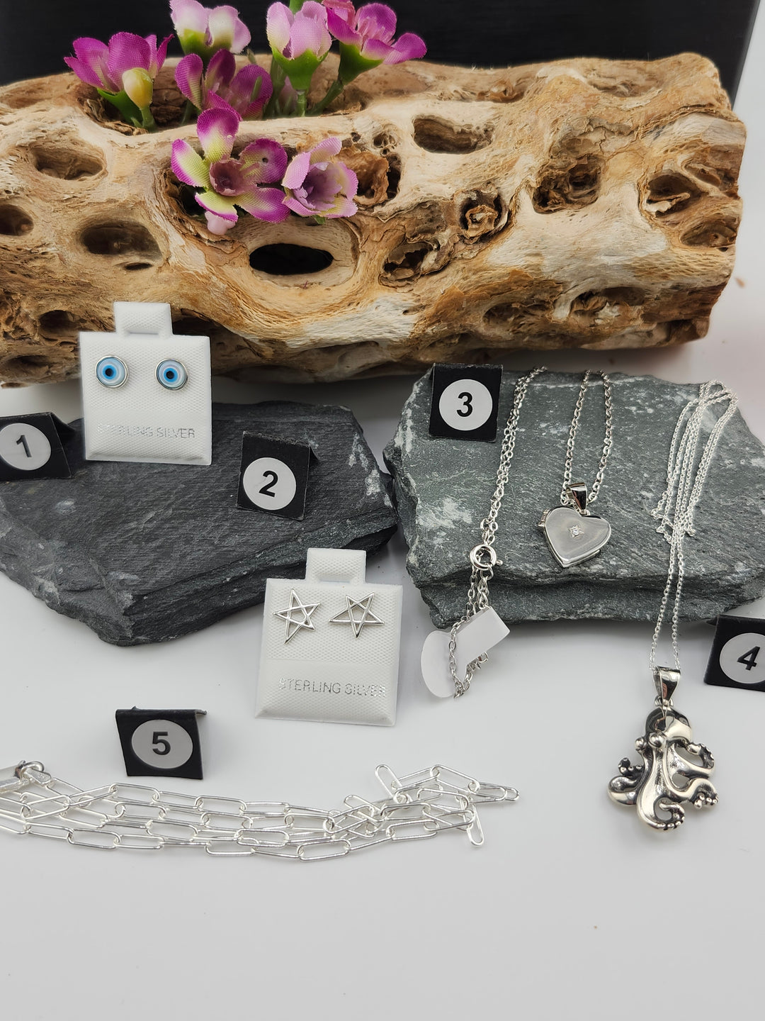 RESERVED FOR: GLOW - 1/12/2025 - 5 Sterling Silver Items