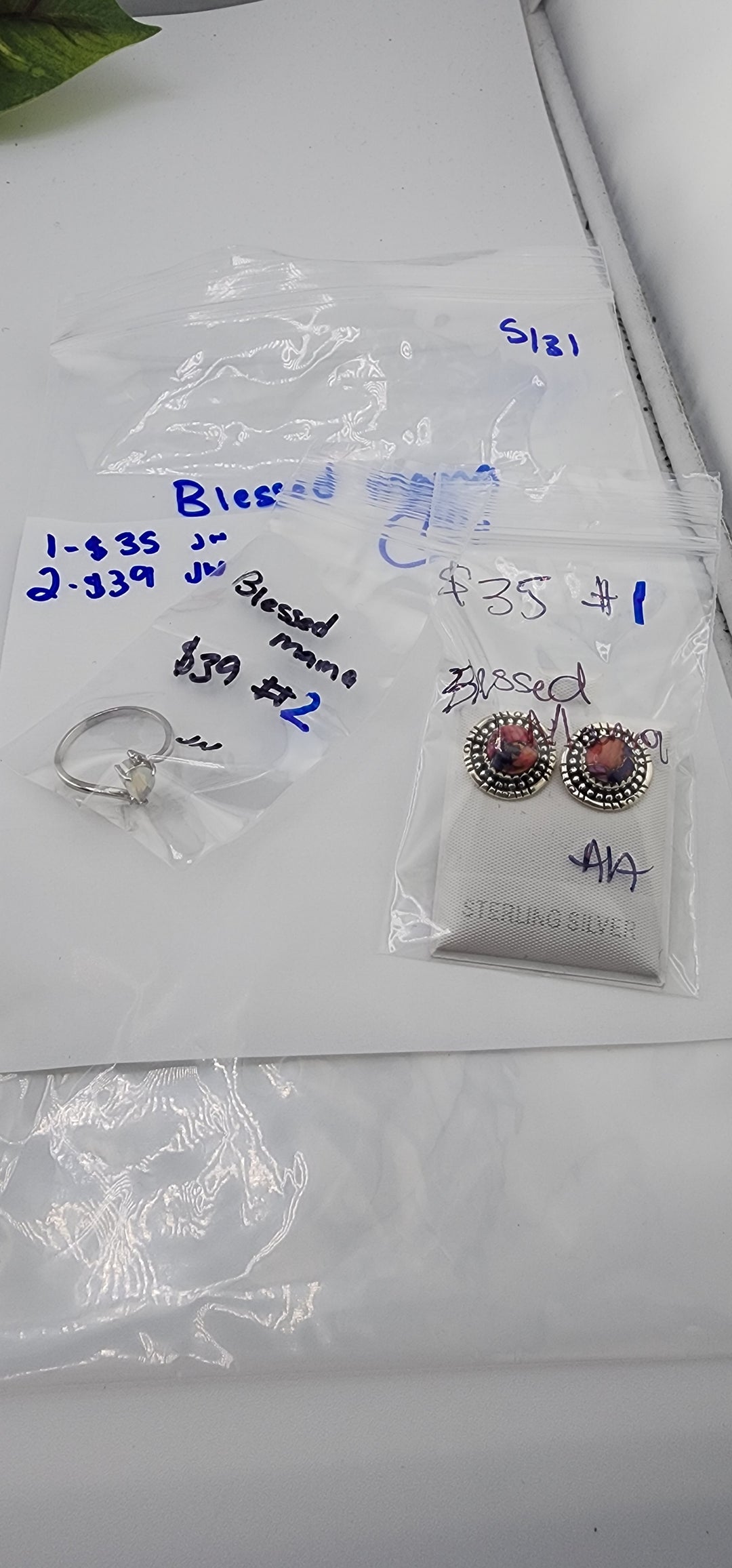 RESERVED FOR:  Blessed mama- 5/31/2025 tiktok Live Show -2  Sterling Silver Items
