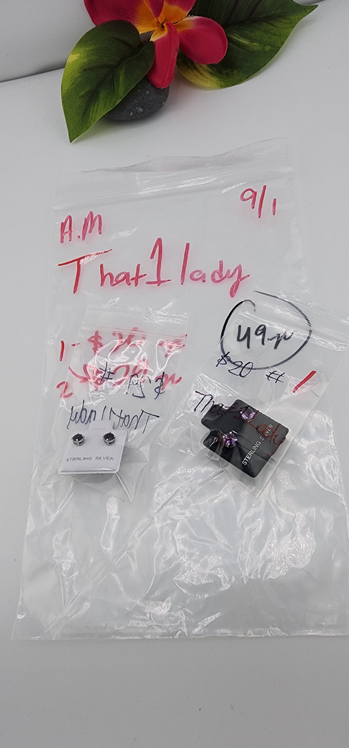 AM SHOW 48HR - RESERVED FOR: That1lady - 9/1/2025 FL tiktok Live Show - 2 Sterling Silver Items