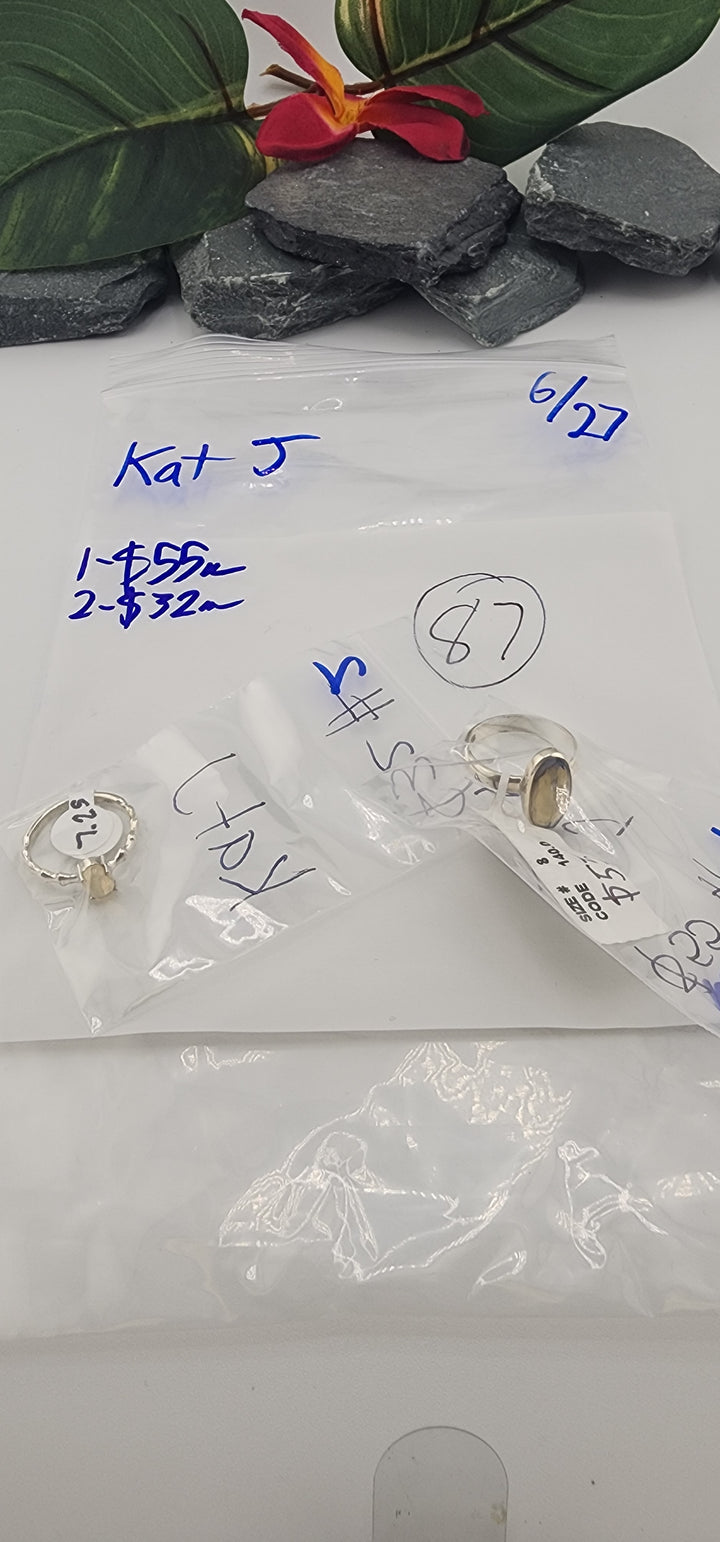 48HR - RESERVED FOR: Kat J - 6/27/2025 FL tiktok Live Show - 2 Sterling Silver Items