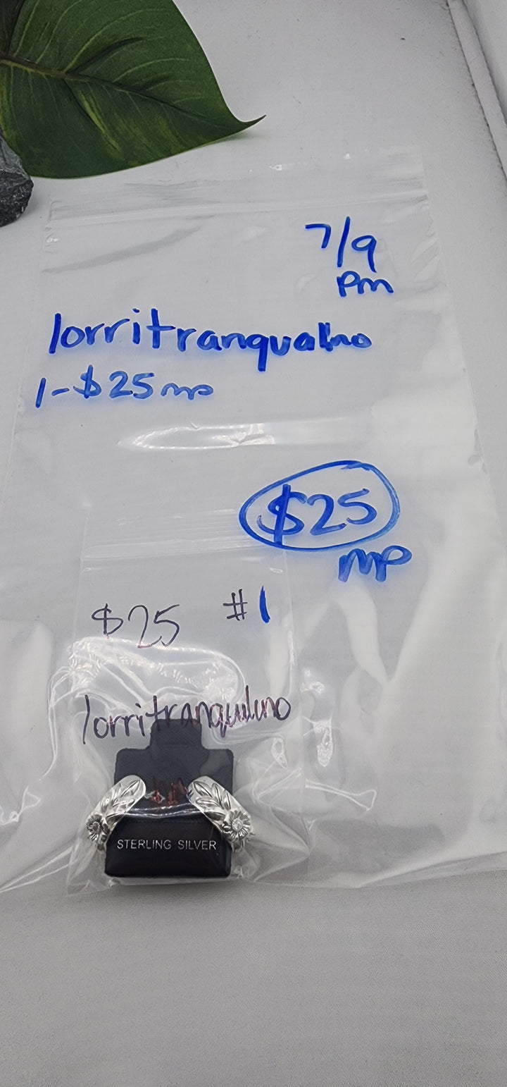 PM SHOW 48HR - RESERVED FOR: lorritranqualino - 7/9/2025 FL tiktok Live Show - 1 Sterling Silver Items