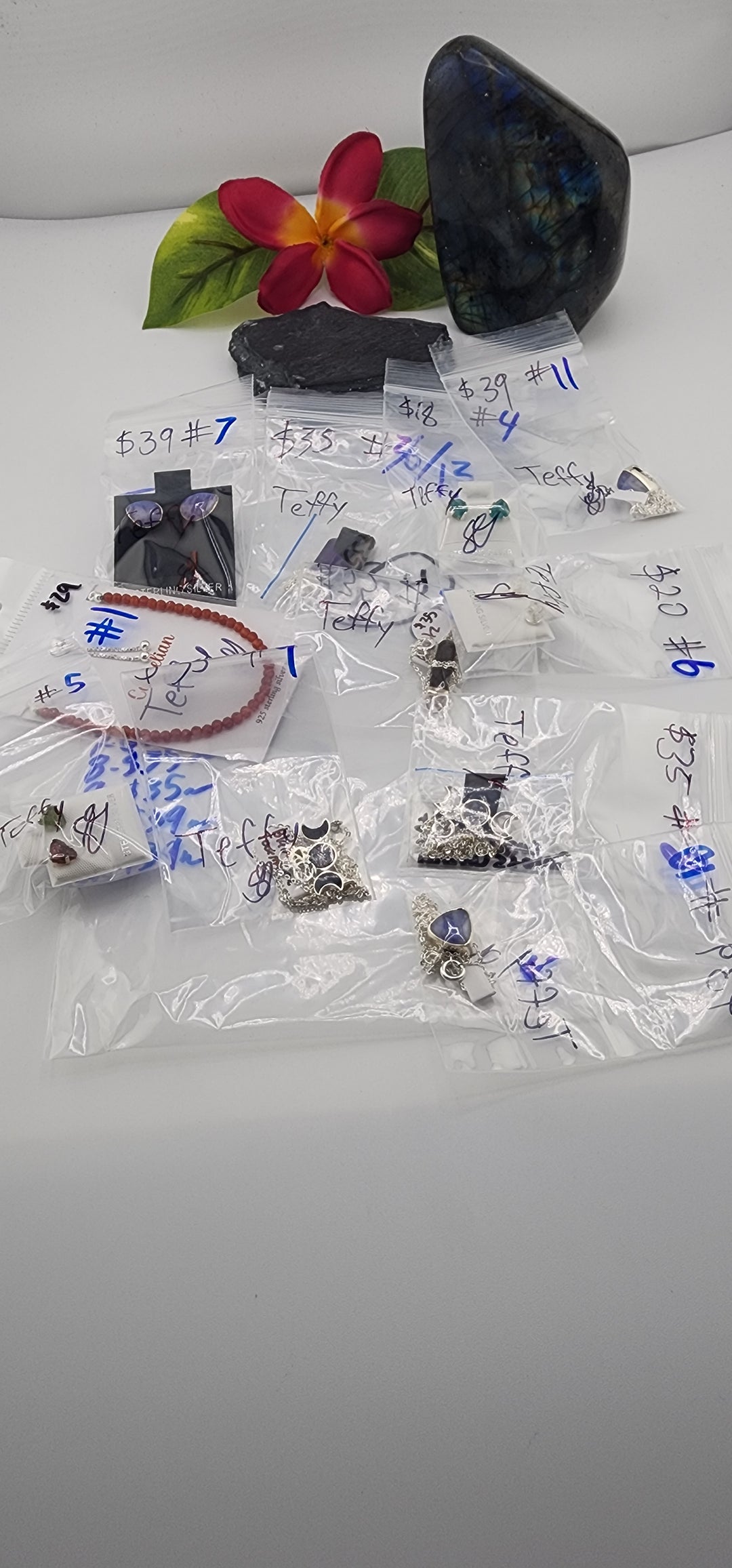 48HR - RESERVED FOR: Teffy - 6/13/2025 FL tiktok Live Show -  11 Sterling Silver Items