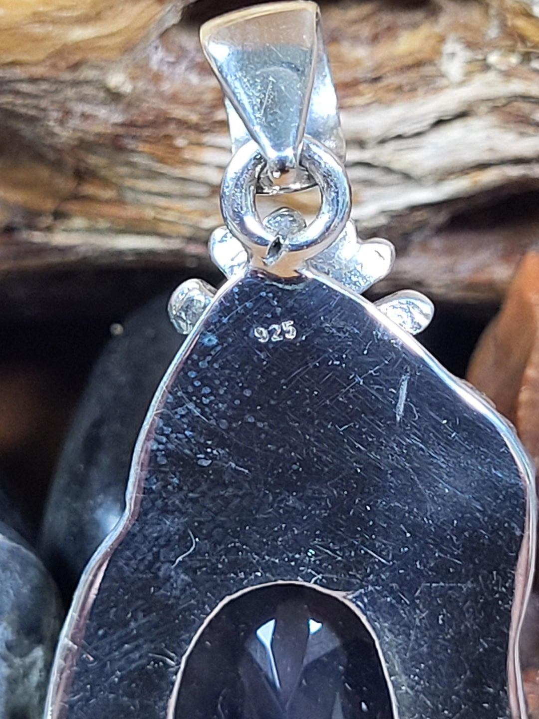 Natural Lavender Quartz 925 Sterling Silver Pendant - 2"