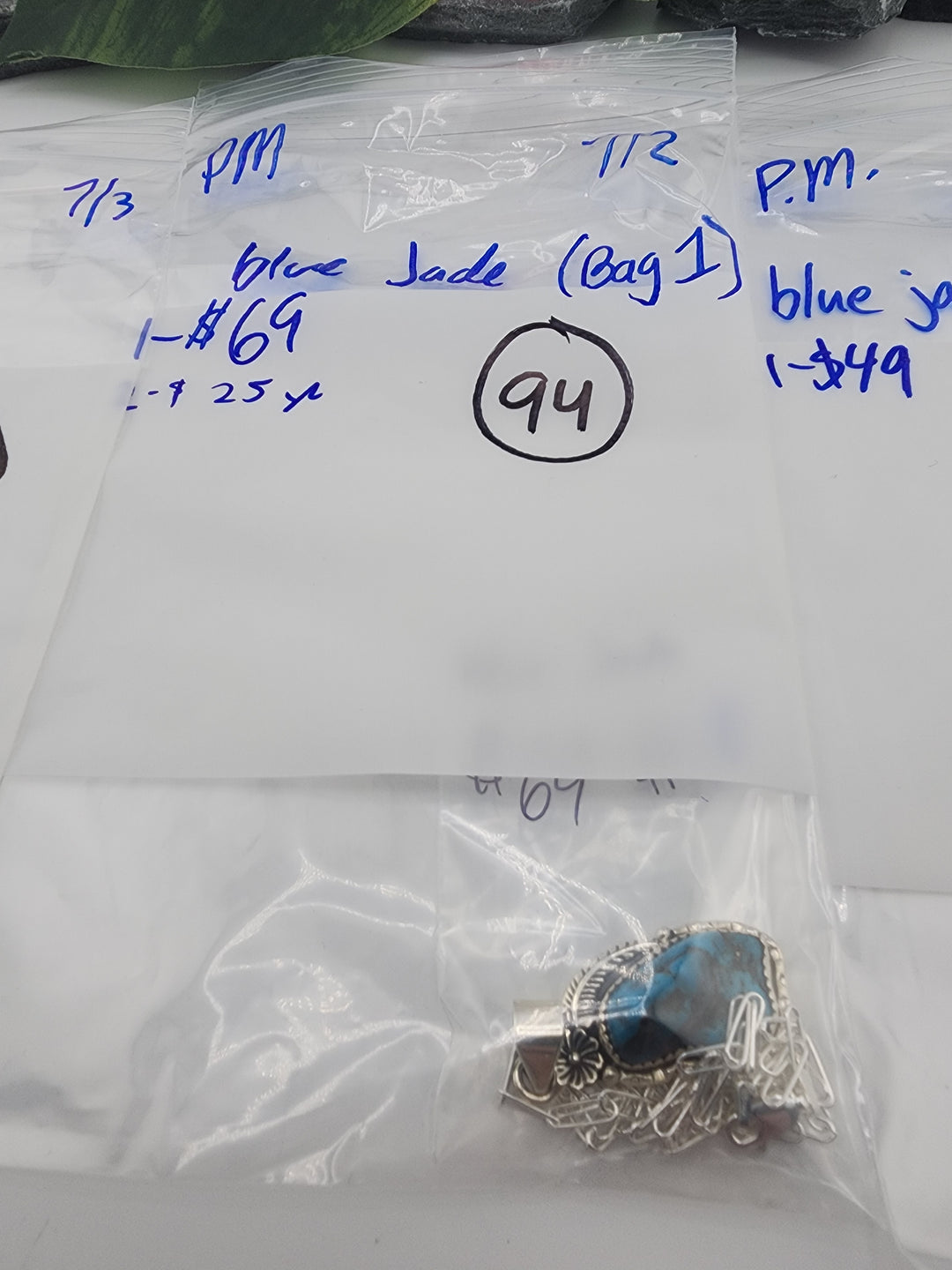 blue jade - 7/2/26 PM - 1 925 Sterling Silver