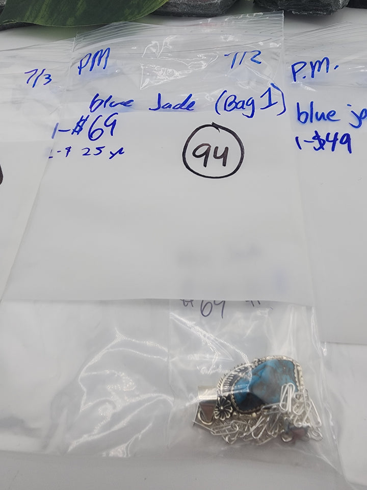 blue jade - 7/2/26 PM - 1 925 Sterling Silver
