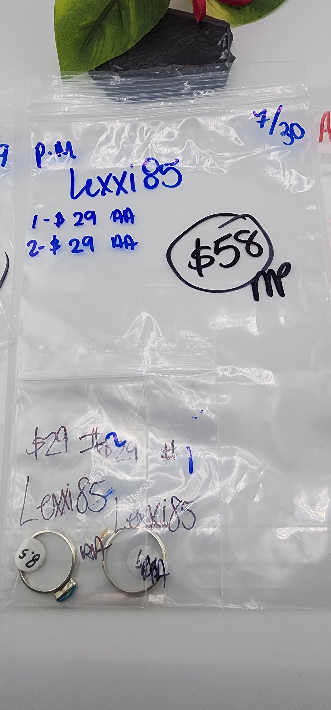 PM SHOW 48HR - RESERVED FOR: Lexxi85  - 7/30/2025 FL tiktok Live Show - 2 Sterling Silver Items
