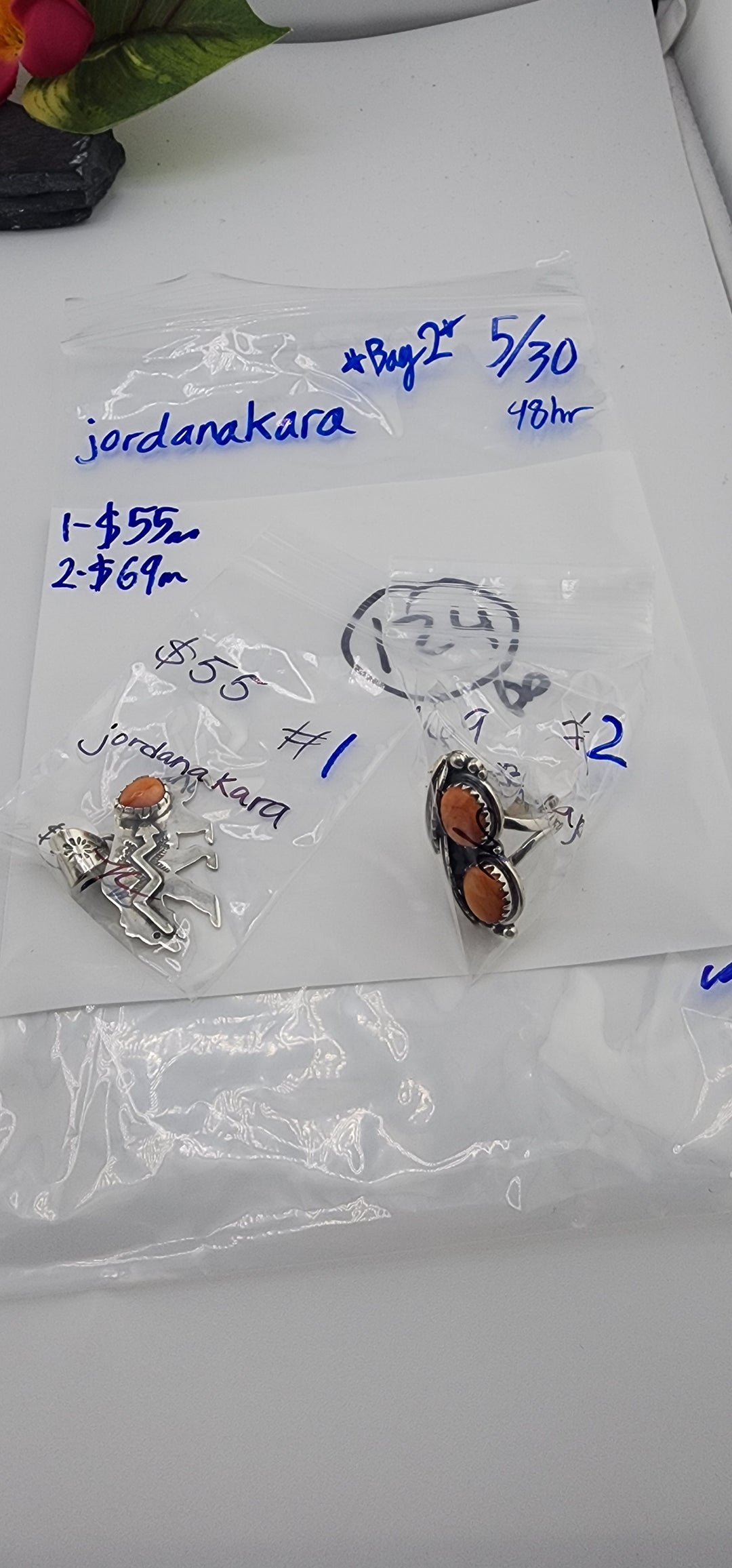 RESERVED FOR: jordanakara *BAG 2* - 5/30/2025 tiktok Live Show - 2 Sterling Silver Items