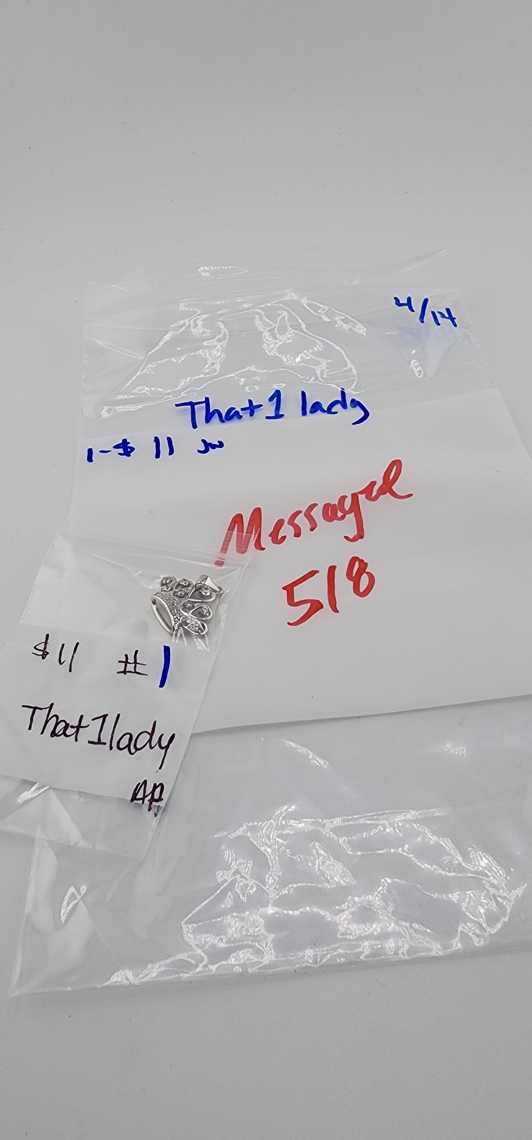 RESERVED FOR:  That1lady- 4/14/2025 tiktok Live Show -1  Sterling Silver Items