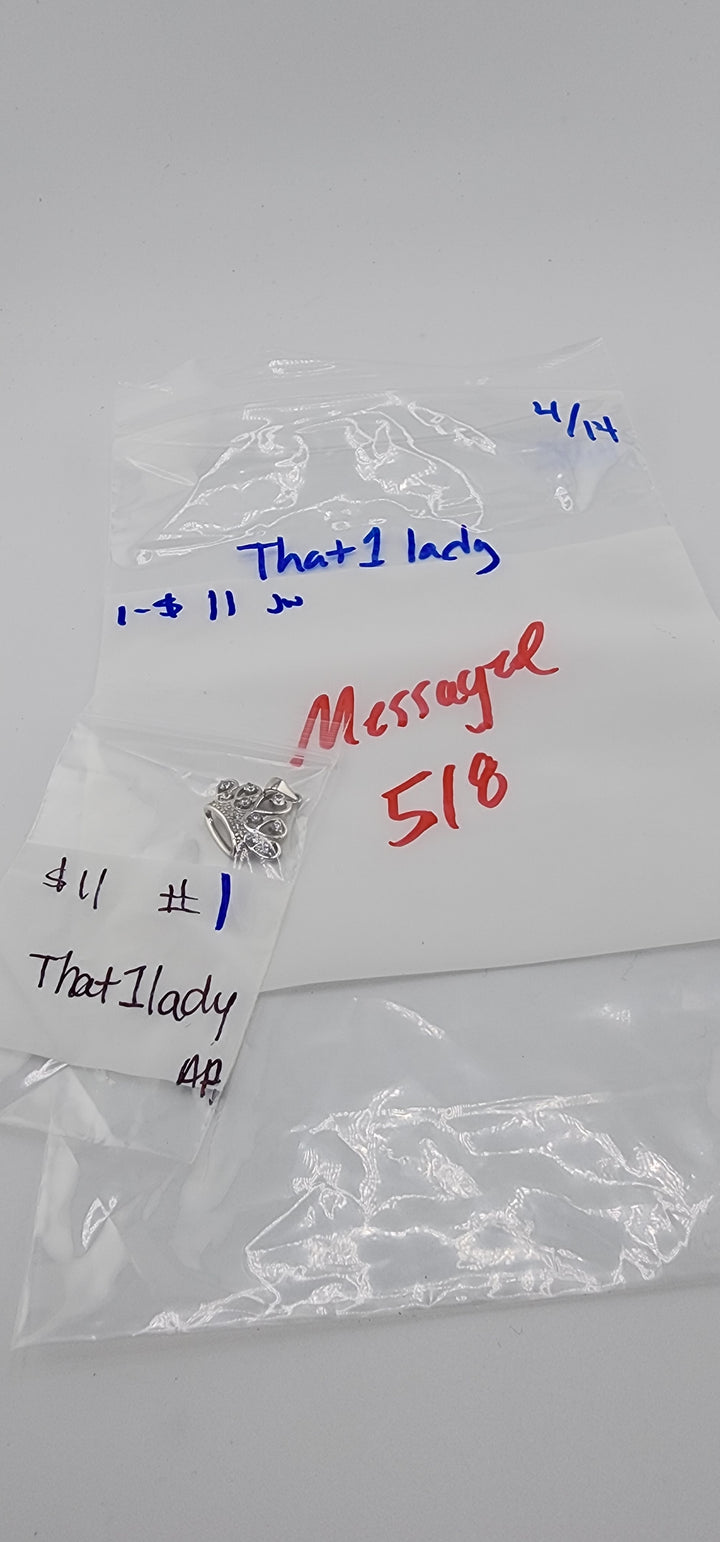 RESERVED FOR:  That1lady- 4/14/2025 tiktok Live Show -1  Sterling Silver Items