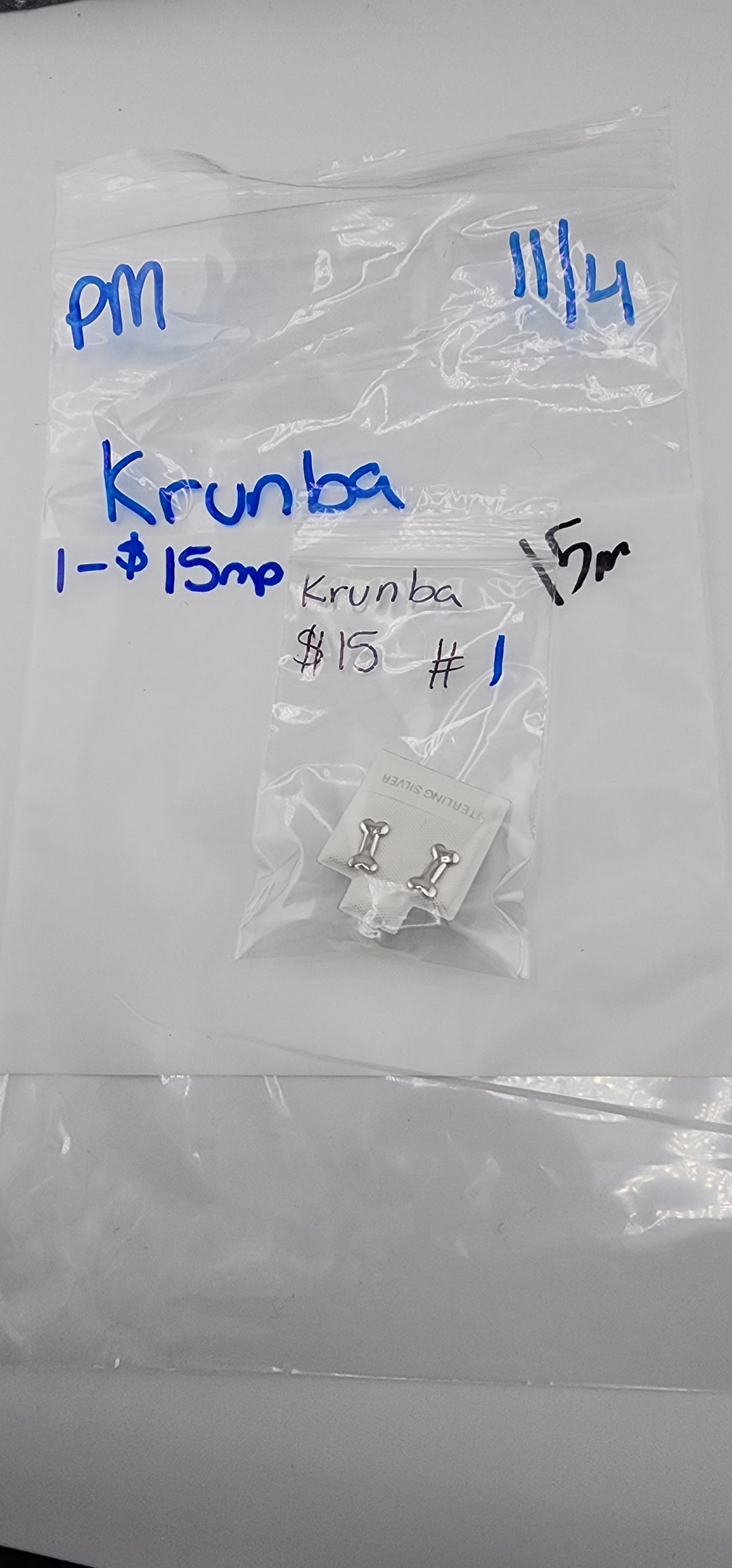 PM SHOW 48HR - RESERVED FOR: Krunba - 11/4/2025 tiktok Live Show - 1 Sterling Silver Items