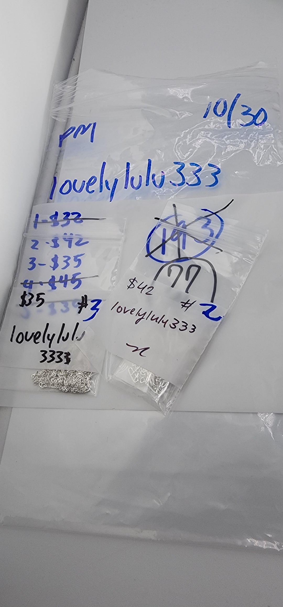 PM SHOW 48HR - RESERVED FOR: lovelylulu333 - 10/30/2025 FL tiktok Live Show - 2 Sterling Silver Items