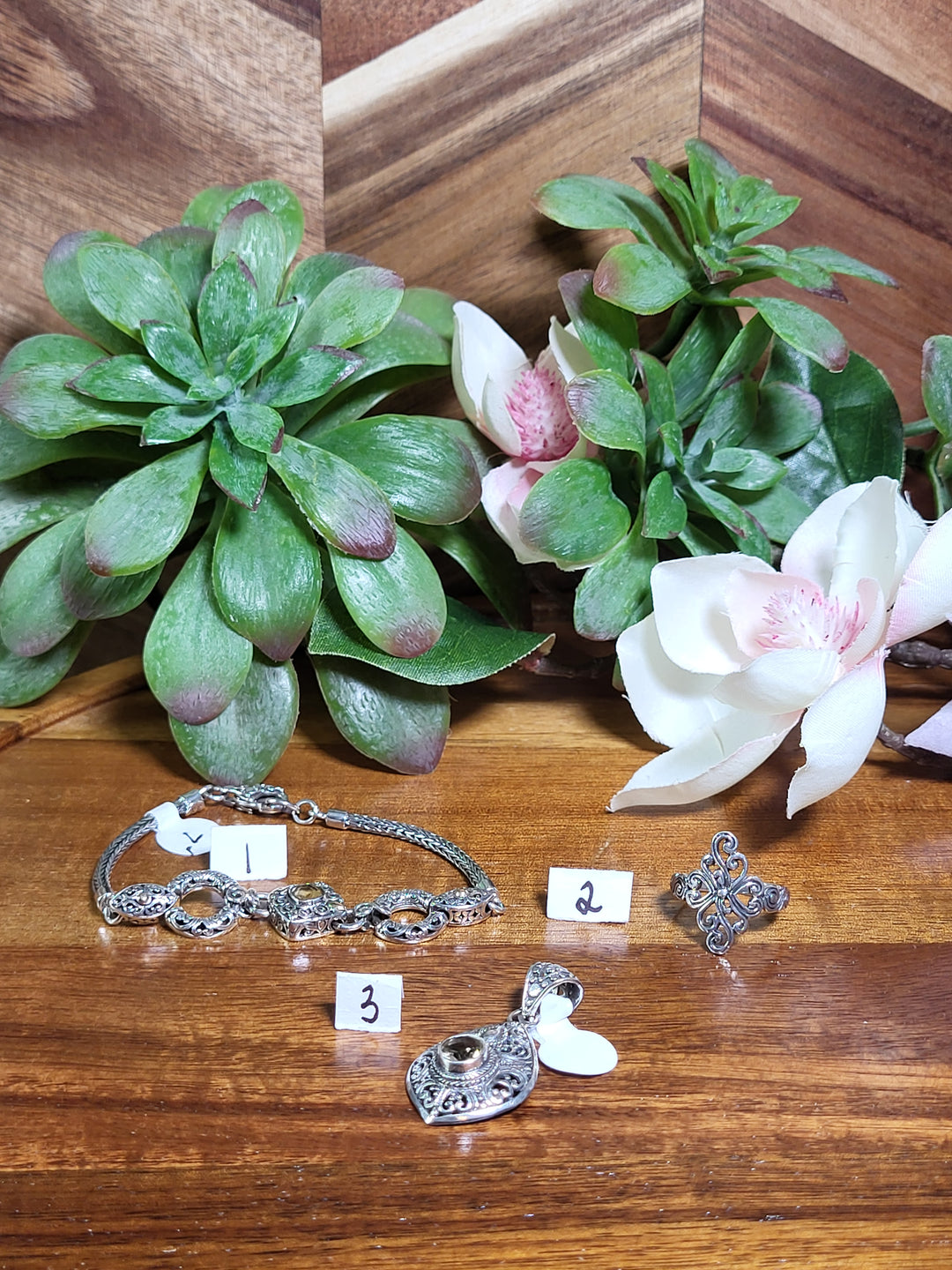 RESERVED FOR: Jessiica Miiranda 8/9/24- 3 Sterling Silver Items