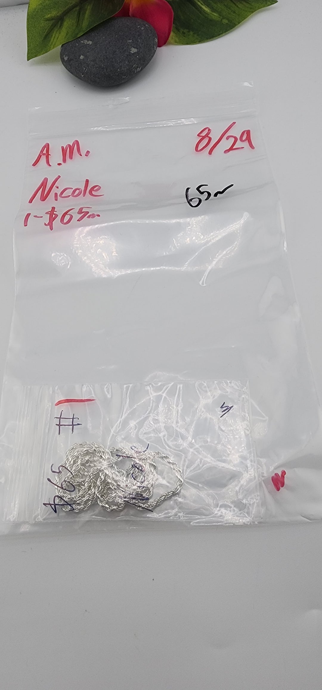 AM SHOW 48HR - RESERVED FOR: Nicole - 8/29/2025 FL tiktok Live Show - 1 Sterling Silver Items