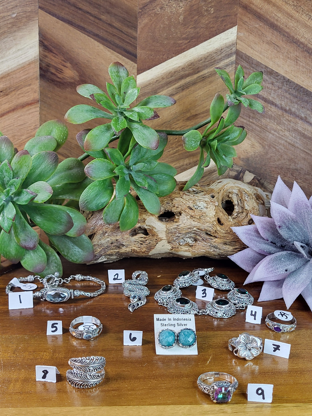 RESERVED FOR: Carrie Michelle 8/3/24- 9 Sterling Silver Items