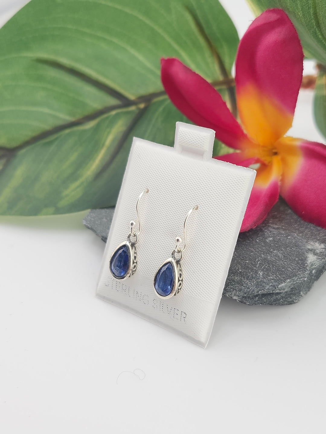 London Blue Teardrop Dangle Earrings