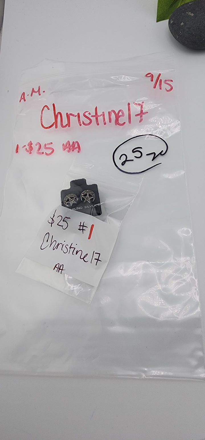 AM SHOW 48HR - RESERVED FOR: Christine17 - 9/15/2025 FL tiktok Live Show - 1 Sterling Silver Items