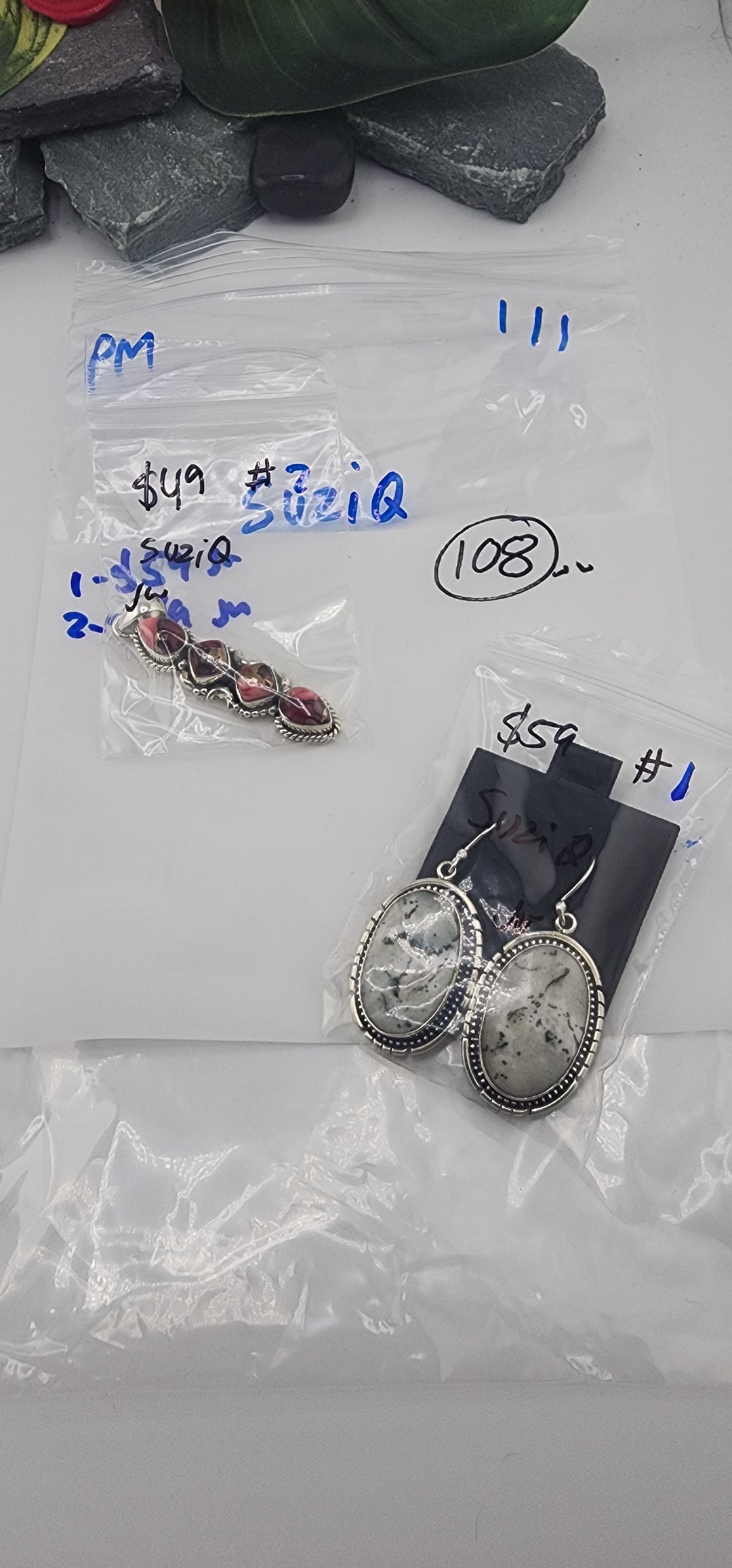 PM SHOW 48HR - RESERVED FOR: suziQ - 1/1/2026 tiktok Live Show - 2 Sterling Silver Items