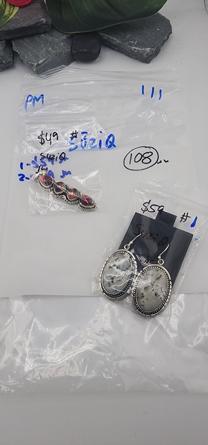 PM SHOW 48HR - RESERVED FOR: suziQ - 1/1/2026 tiktok Live Show - 2 Sterling Silver Items