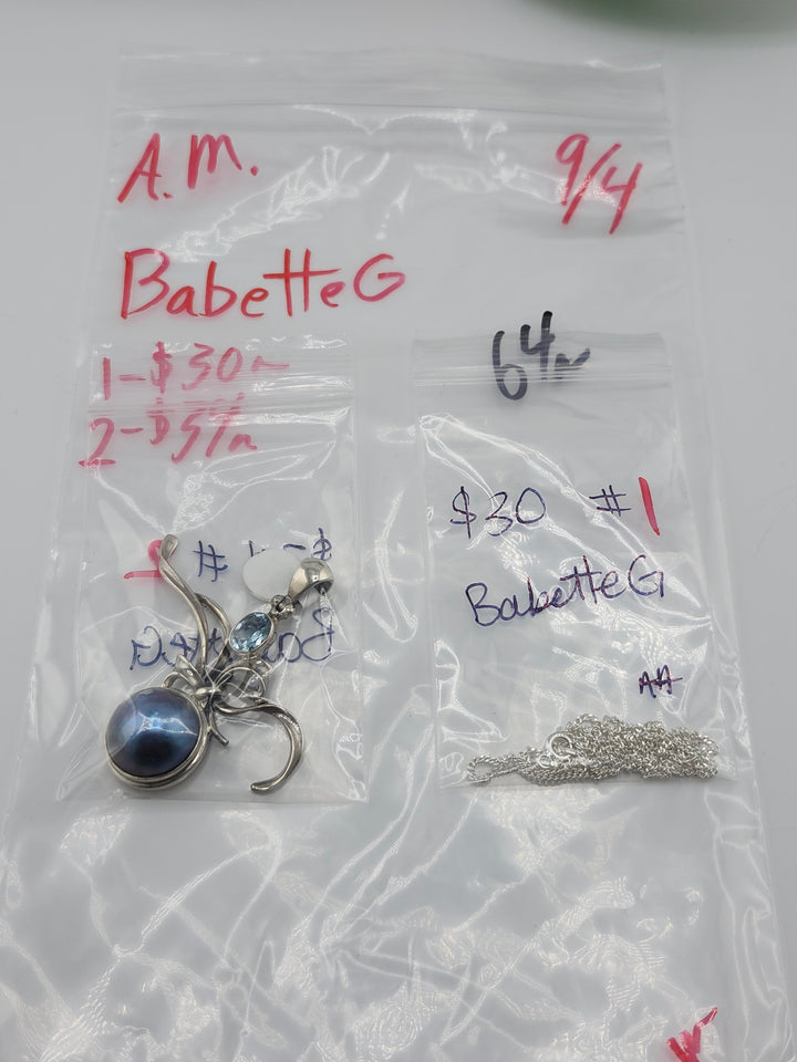 AM SHOW 48HR - RESERVED FOR: BabetteG - 9/4/2025 FL tiktok Live Show - 2 Sterling Silver Items