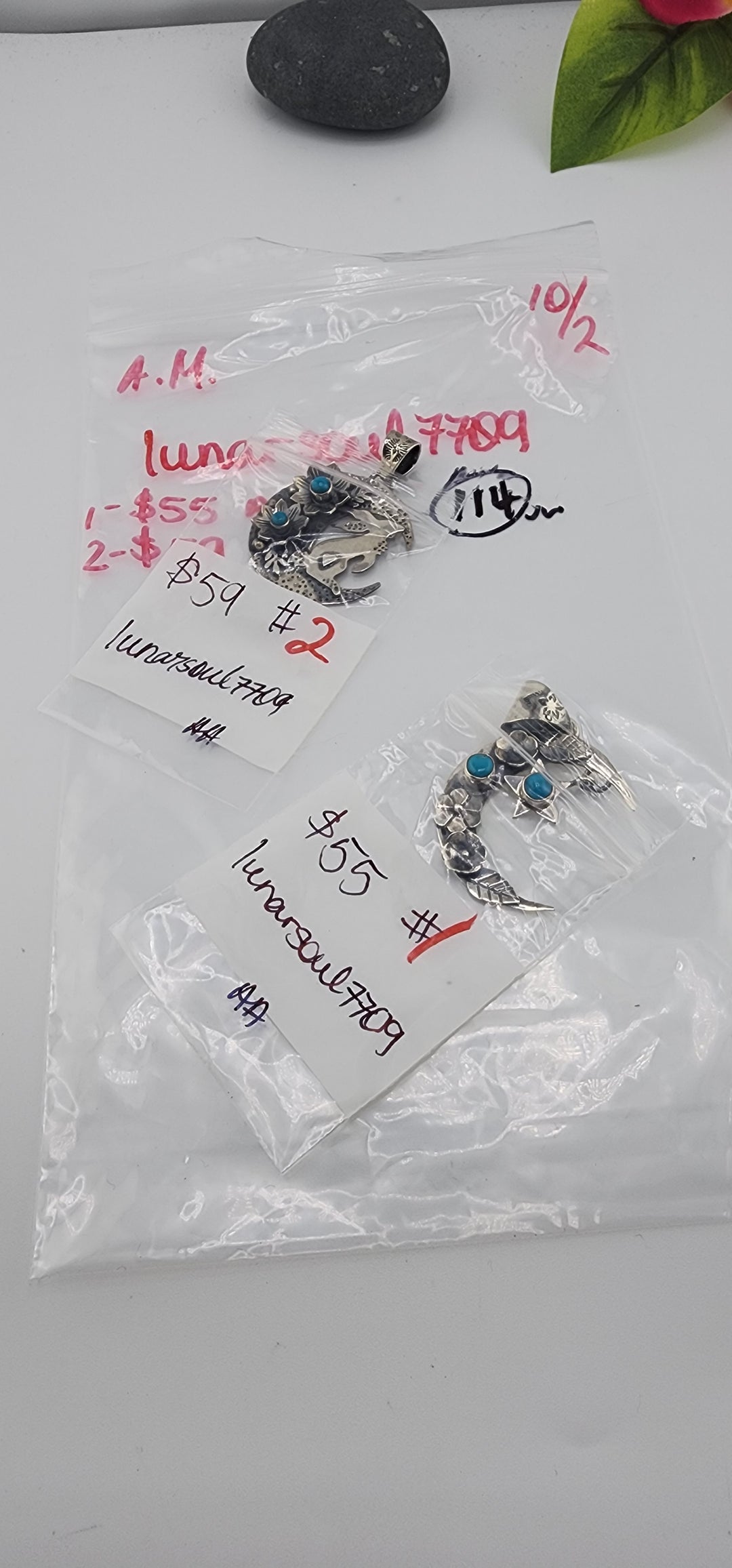 AM SHOW 48HR RESERVED FOR: lunarsoul7709 - 10/2/2025 FL tiktok Live Show - 2 Sterling Silver Items