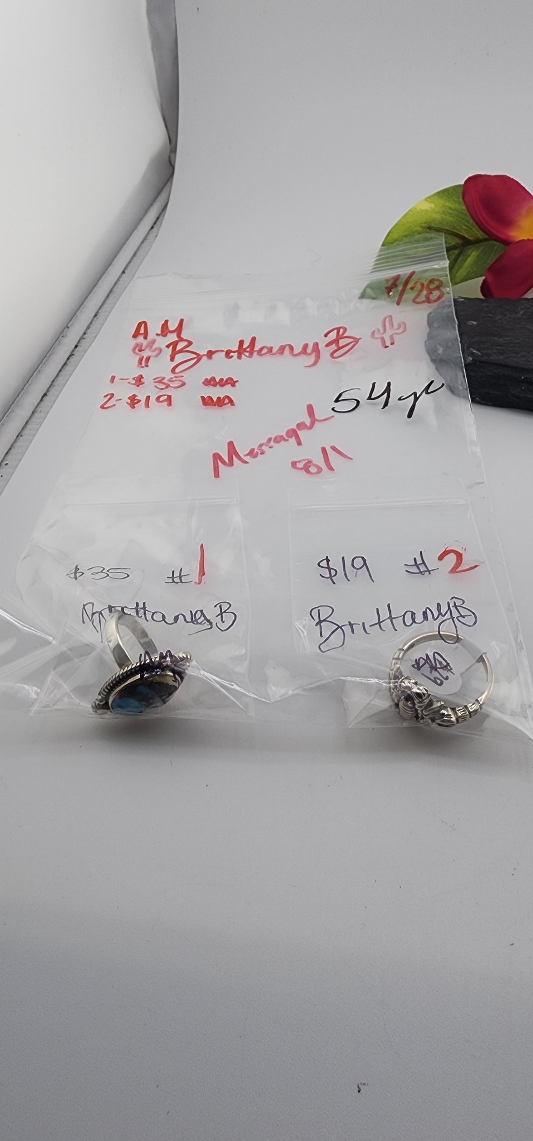 AM SHOW 48HR - RESERVED FOR:  🌵Brittany B🌵- 7/28/2025 FL tiktok Live Show - 2 Sterling Silver Items