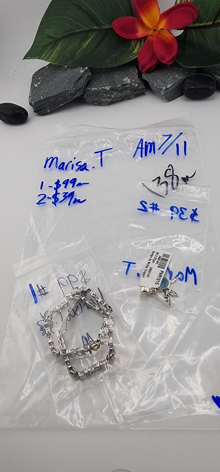 AM SHOW 48HR - RESERVED FOR: Marisa.T  - 7/11/2025 FL tiktok Live Show -  2 Sterling Silver Items