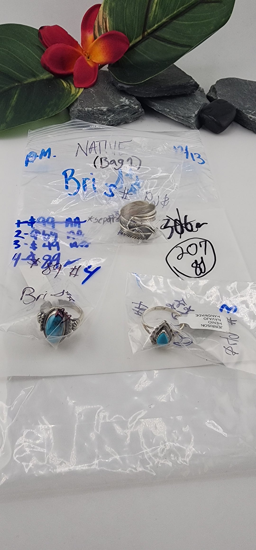 PM NATIVE SHOW 48HR - RESERVED FOR: Bri🌙✨ (Bag 1) - 12/13/2025 tiktok Live Show - 3 Sterling Silver Items