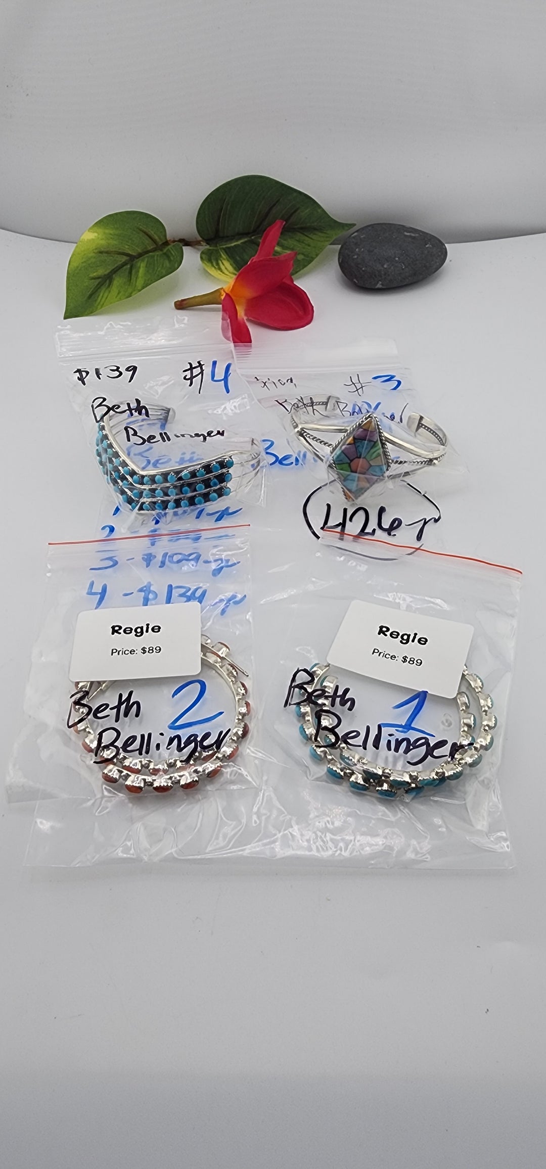 PM SHOW 48HR - RESERVED FOR: Beth Bellinger - 10/11/2025 FL tiktok Live Show - 4 Sterling Silver Items