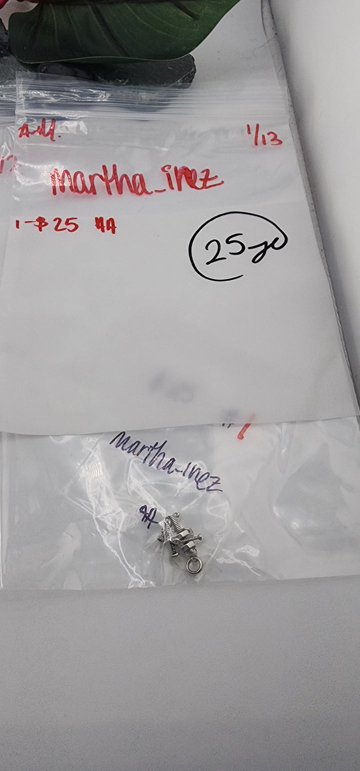 Custom sterling silver items - AM SHOW RESERVED FOR: Martha_inez 1/13/2026 FL tiktok Live Show - 1 Sterling Silver Items