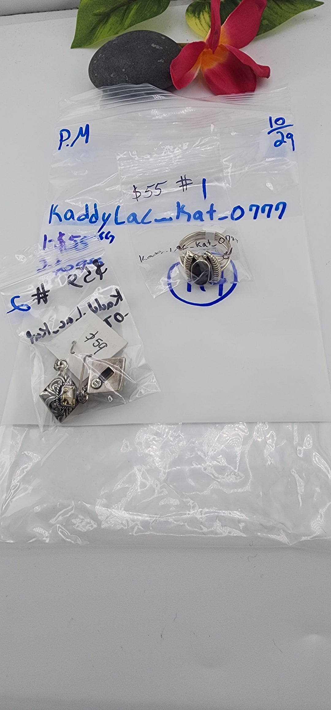 PM SHOW 48HR - RESERVED FOR: KaddyLac_Kat_0777 - 10/29/2025 FL tiktok Live Show - 2 Sterling Silver Items