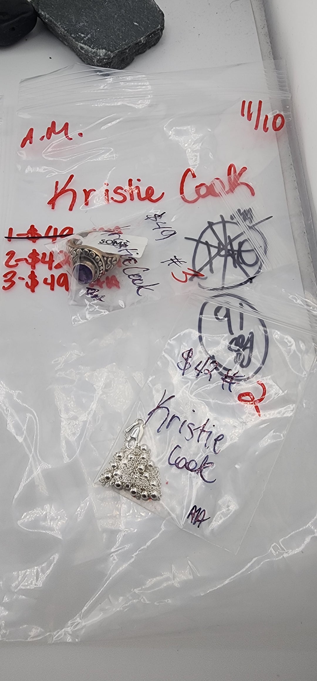 AM SHOW 48HR RESERVED FOR: Kristie Cook - 11/10/2025 FL tiktok Live Show - 2 Sterling Silver Items
