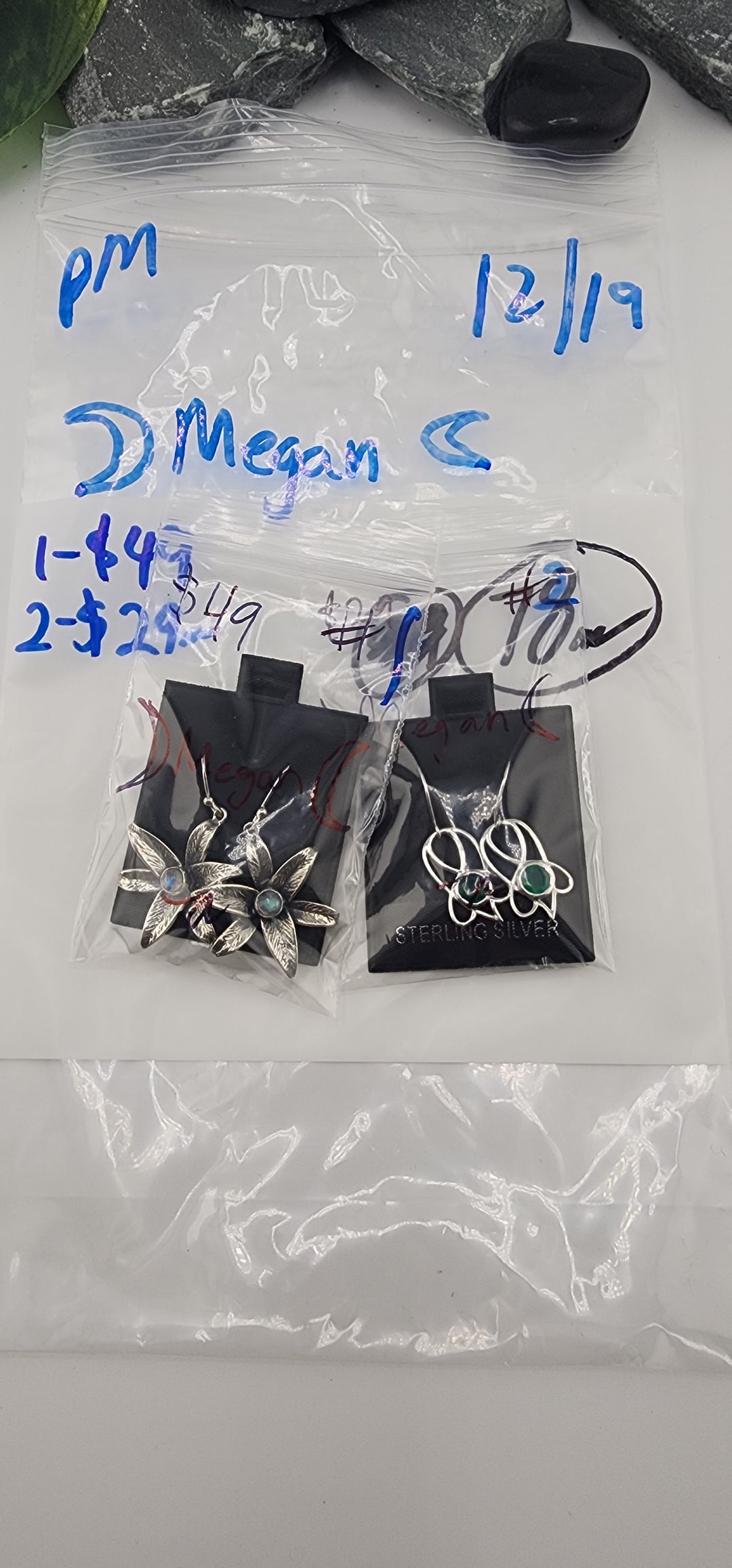 PM SHOW 48HR - RESERVED FOR: 🌛Megan🌜 - 12/19/2025 tiktok Live Show - 2 Sterling Silver Items