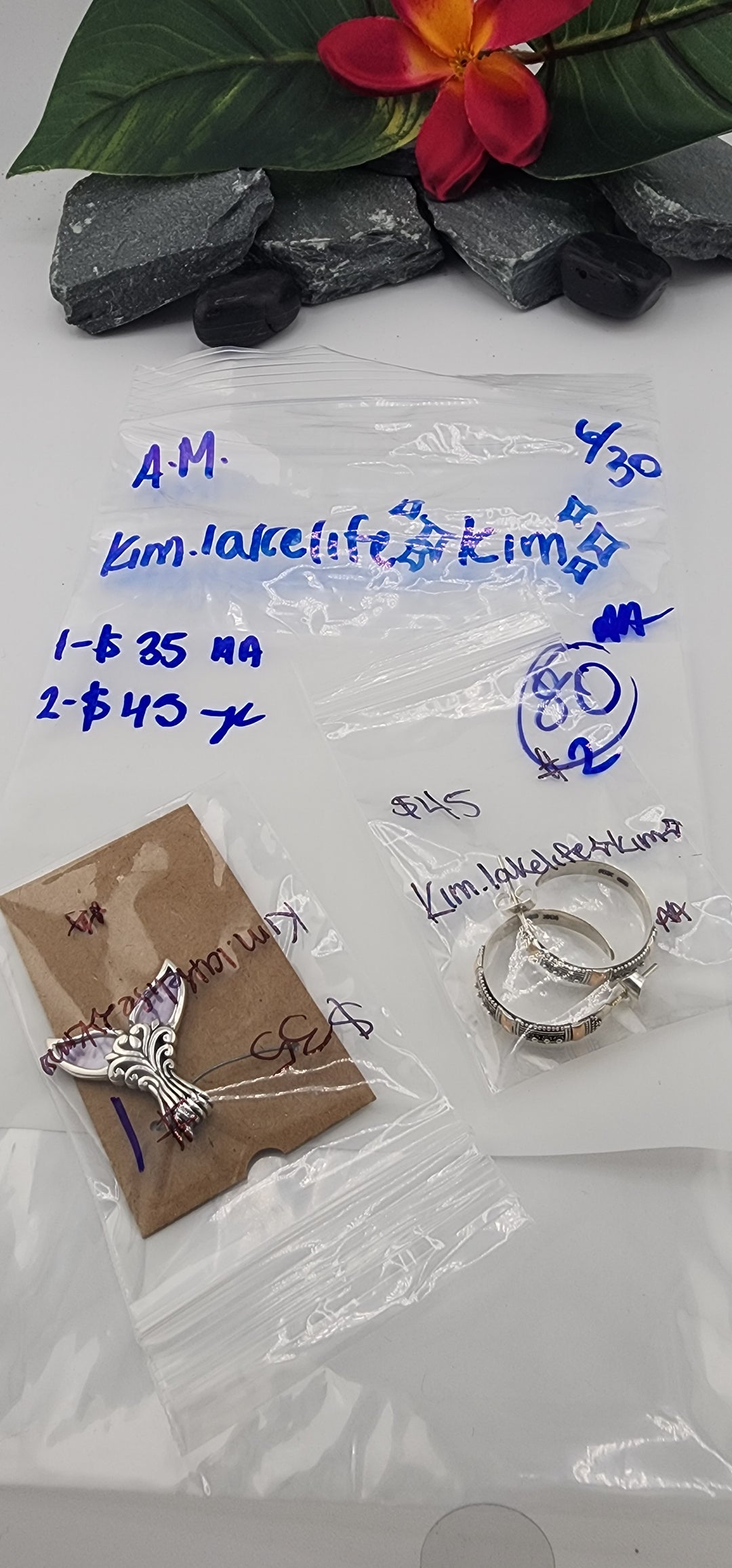 RESERVED FOR: kim.lakelife✨kim✨- 6/30/2025 tiktok A.M Live Show - 2 Sterling Silver Items