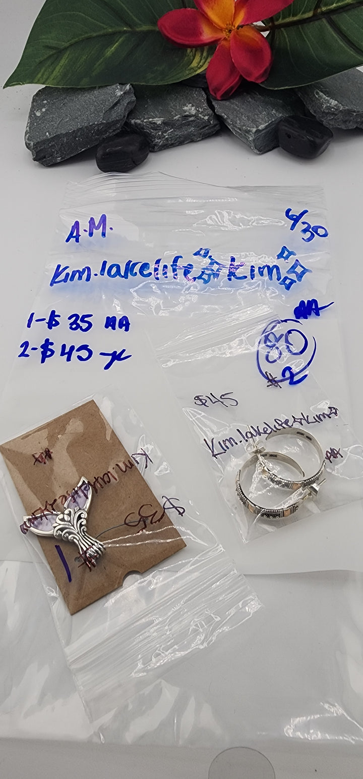 RESERVED FOR: kim.lakelife✨kim✨- 6/30/2025 tiktok A.M Live Show - 2 Sterling Silver Items