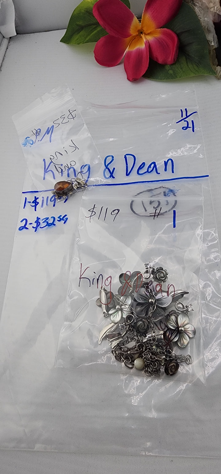 PM SHOW 48HR - RESERVED FOR: King&Dean - 11/21/2025 tiktok Live Show - 2 Sterling Silver Items