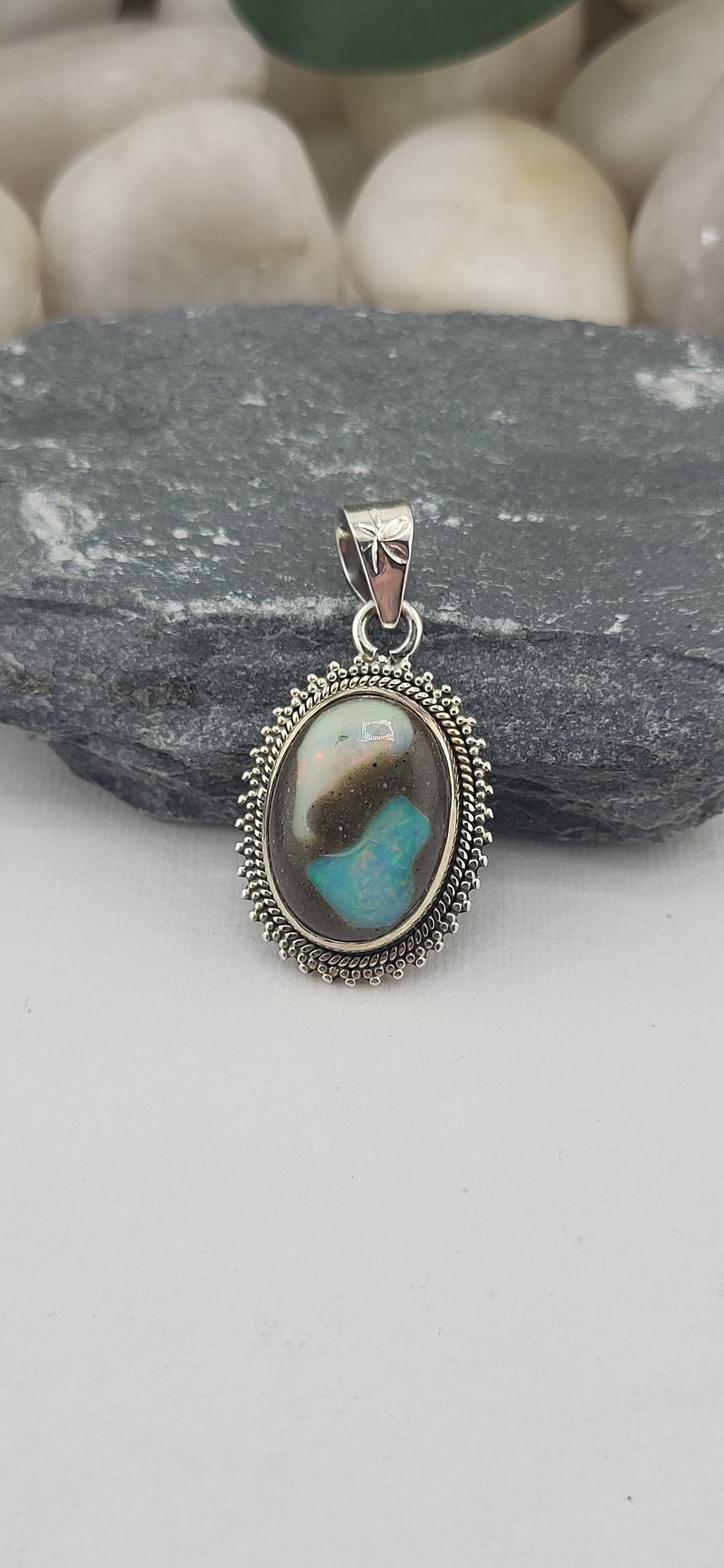 Matrix opal Southwest Pendant