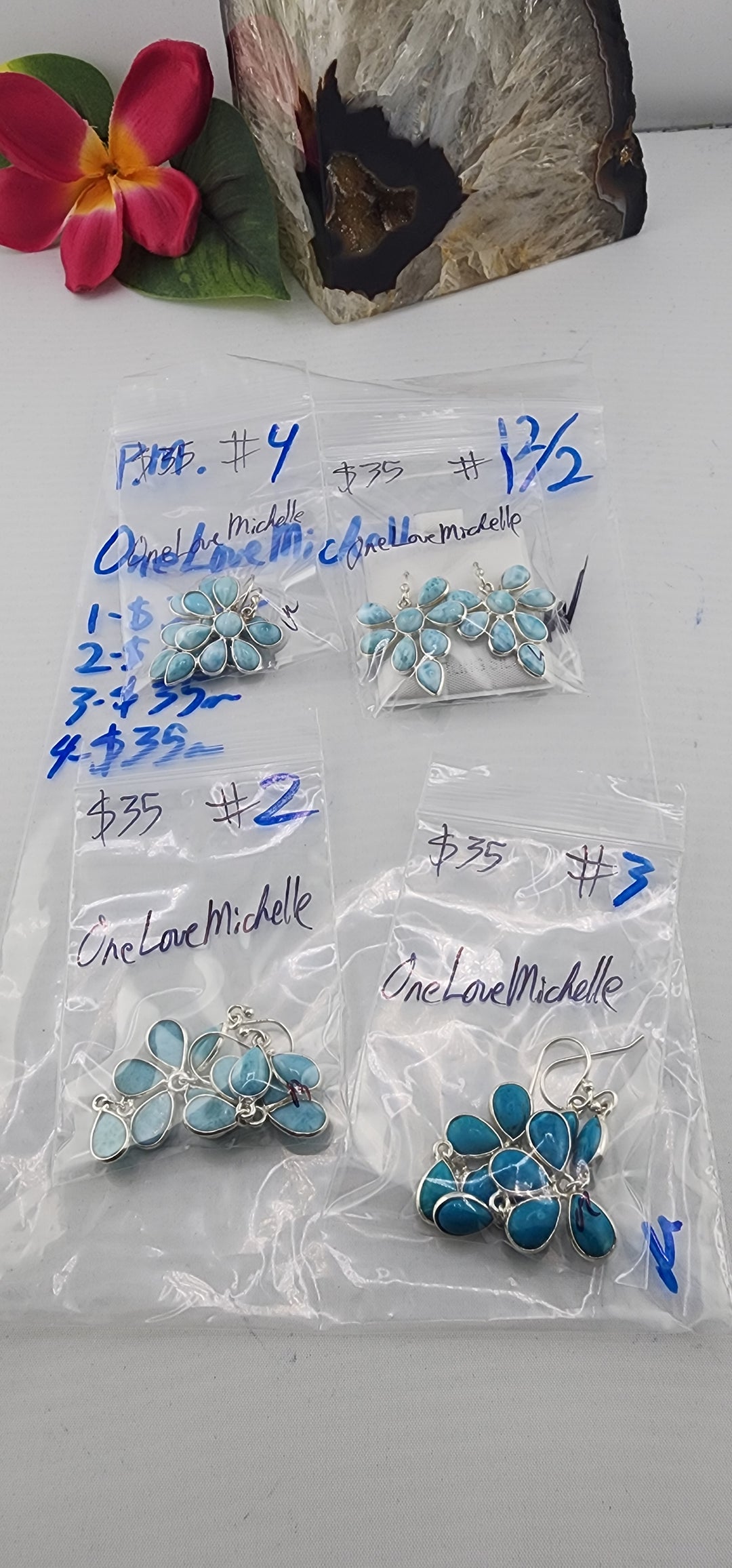 PM SHOW 48HR - RESERVED FOR: OneLoveMichelle - 12/2/2025 tiktok Live Show - 4 Sterling Silver Items