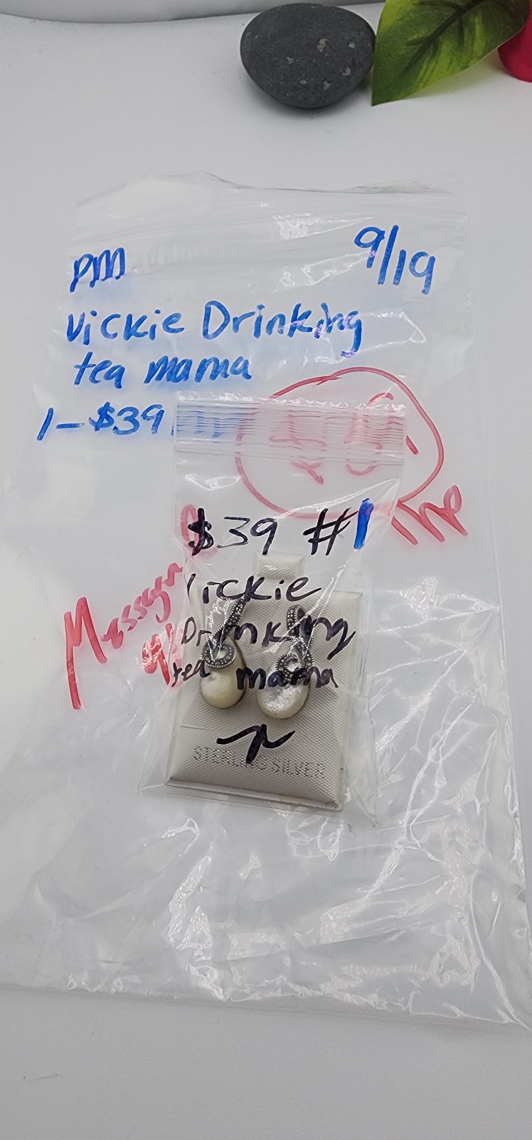 PM SHOW 48HR - RESERVED FOR: Vickie Drinking tea mama  - 9/19/2025 FL tiktok Live Show - 1 Sterling Silver Items