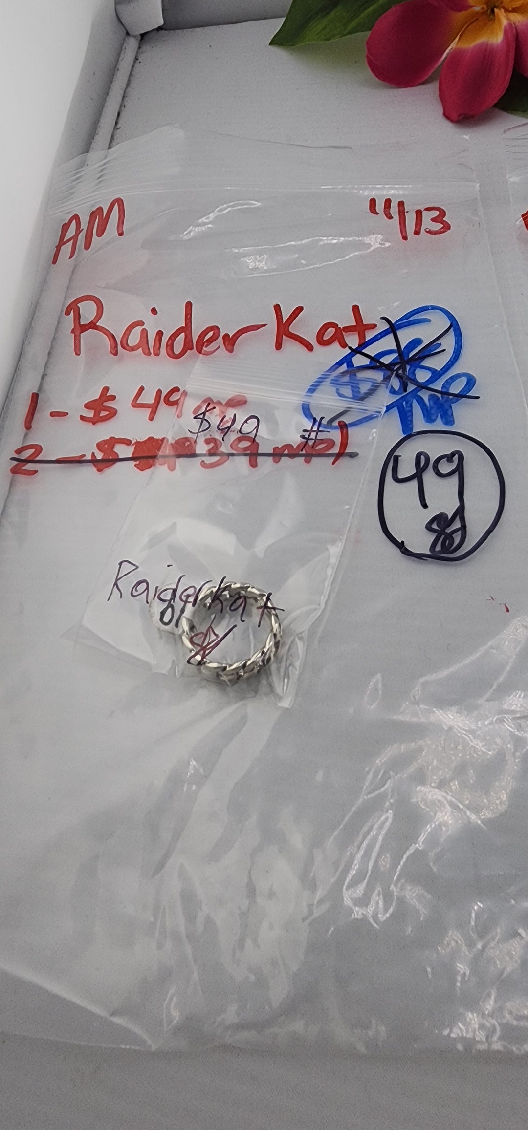 AM SHOW 48HR RESERVED FOR: Raiderkat  - 11/13/2025 FL tiktok Live Show - 1 Sterling Silver Items