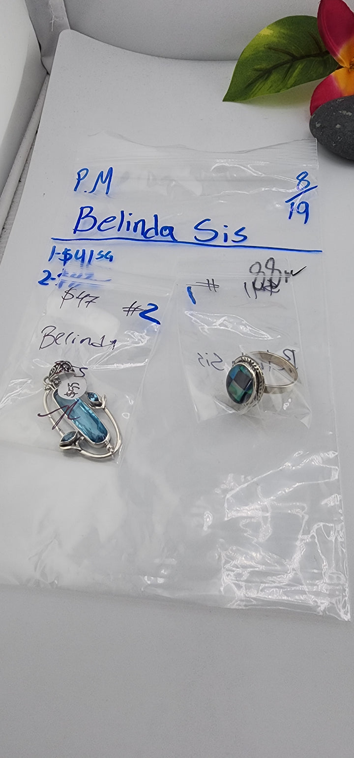 PM SHOW 48HR - RESERVED FOR: Belinda Sis - 8/19/2025 FL tiktok Live Show - 2 Sterling Silver Items
