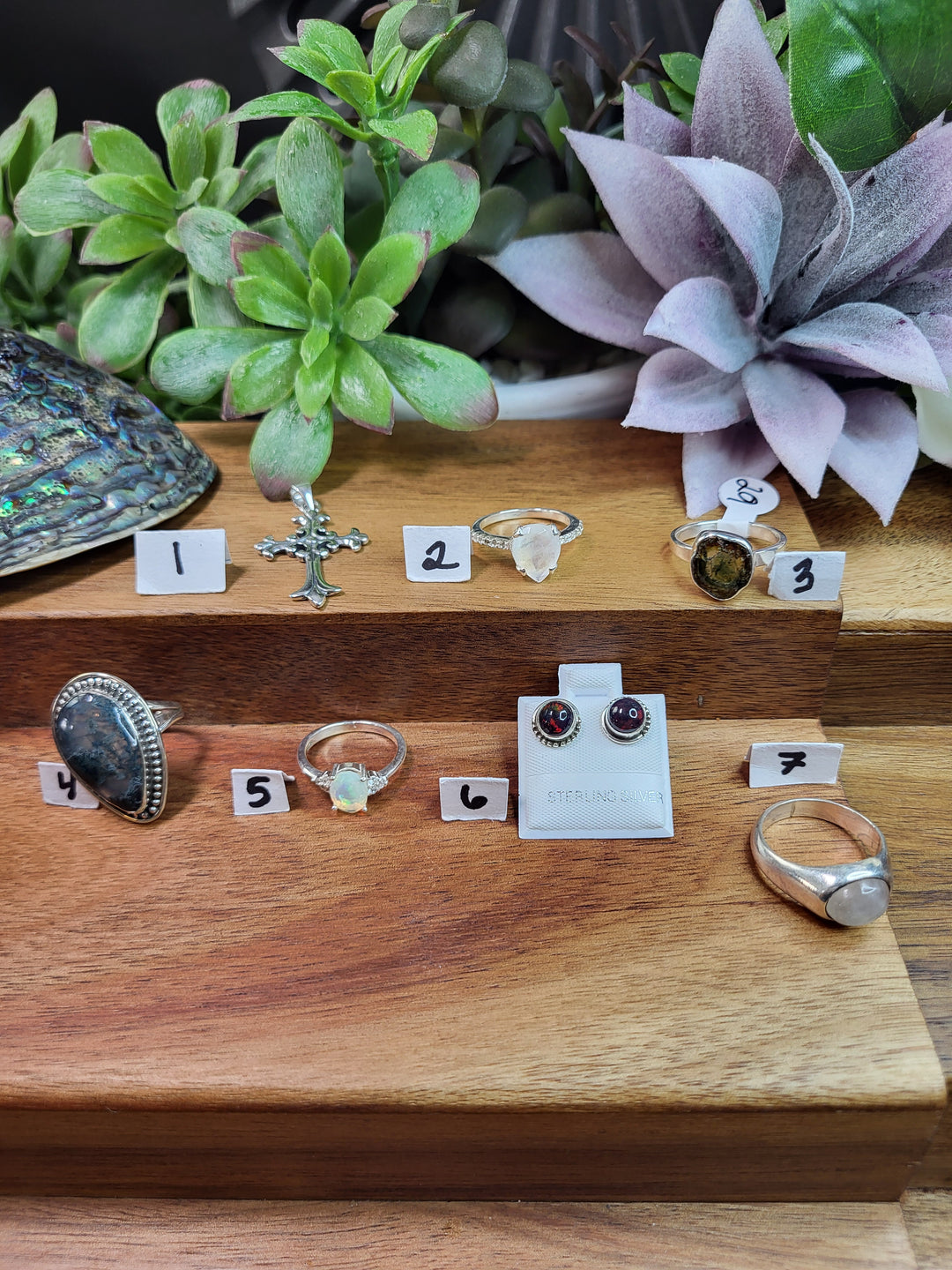 RESERVED FOR: nenalovesss 8/25/24- 7 Sterling Silver Items