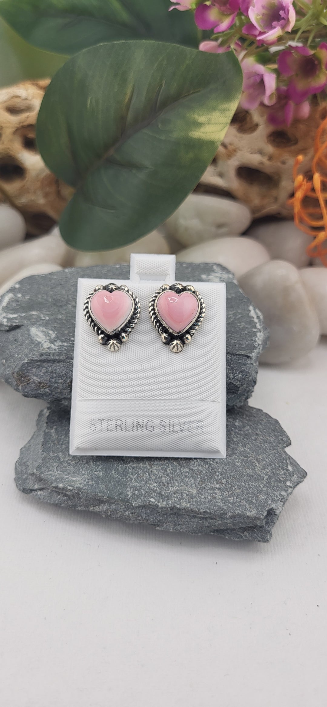 Queen conch post back Southwest Earrings