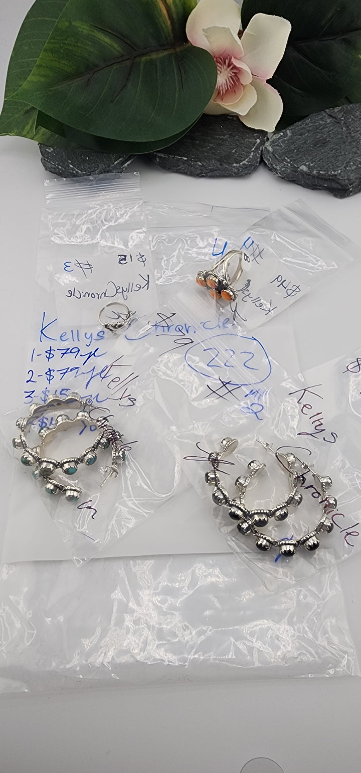 RESERVED FOR: KellysChronicle - 4/11/2025 The Collective Boutique App Live Show - 4 Sterling Silver Items