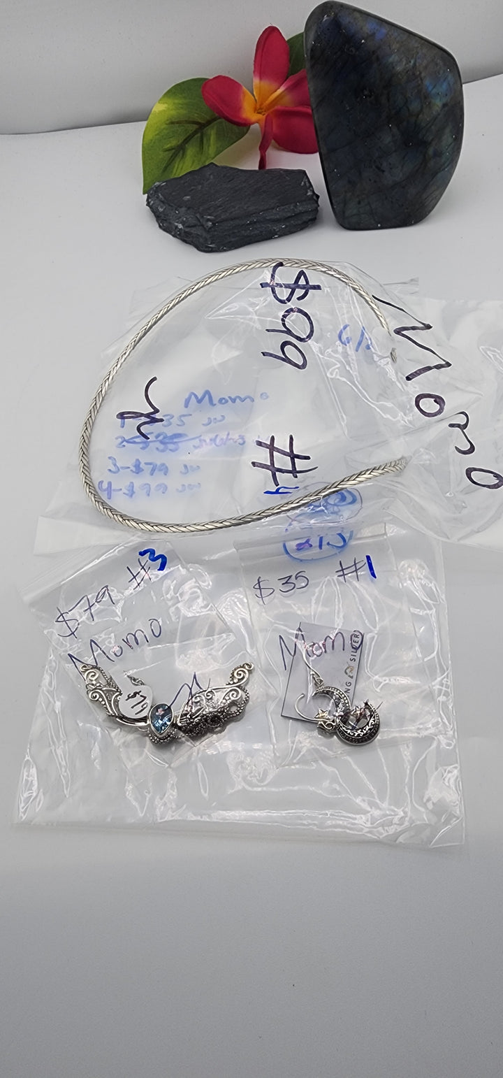 48HR - RESERVED FOR:  Momo- 6/20/2025 FL tiktok Live Show -3 Sterling Silver Items